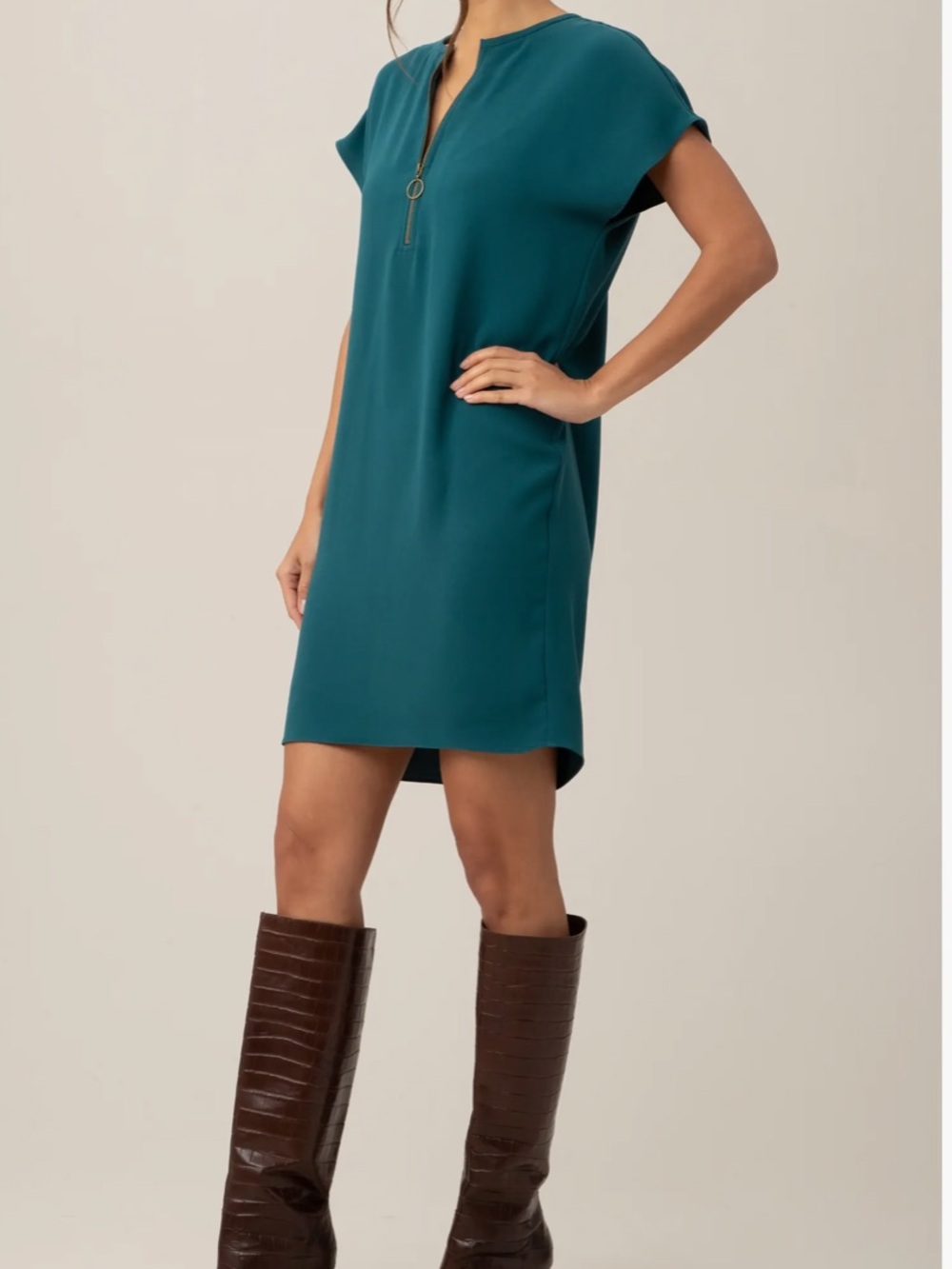 Trina Turk Hasil Zip Shift Dress